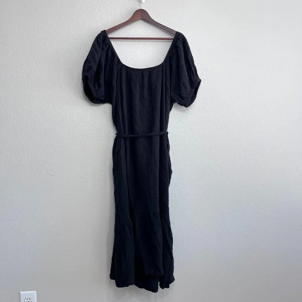 NWT A Pea In The Pod Maternity Dress Size Large Women's Organic Cotton Gauze - Picture 6 of 7